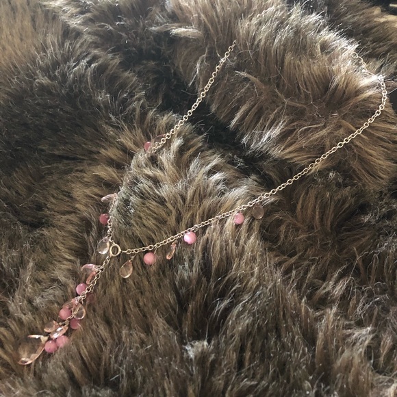 Cookie Lee genuine crystal & cat eye necklace NWT - Picture 6 of 8